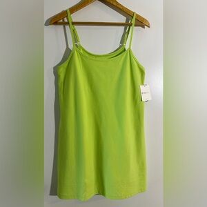 Beyond Yoga Green Sleeveless Mini Dress